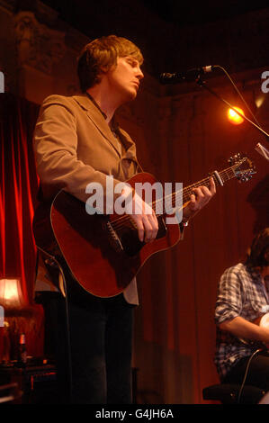 Scott Matthews - London. Scott Matthews performs on stage at Bush Hall in west London. Stock Photo