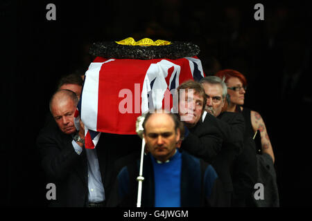 John McAleese funeral Stock Photo