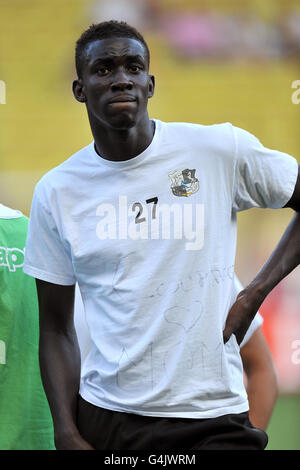 Soccer - Ligue 2 - AS Monaco v Amiens SC - Stade Louis II. Ousseynou Cisse, SC Amiens Stock Photo