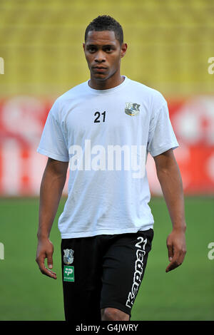 Soccer - Ligue 2 - AS Monaco v Amiens SC - Stade Louis II. Alexandre Durimel, SC Amiens Stock Photo