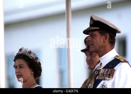 Royalty - Queen Elizabeth II Silver Jubilee - Australia Stock Photo