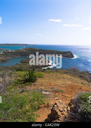 dh Shirley Heights ANTIGUA CARIBBEAN Island coast view Eric Claptons Antiguan house pennisula Stock Photo