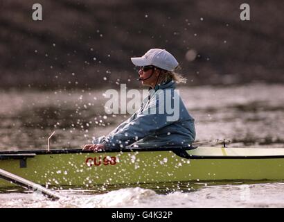 Rowing Cambridge/Cox Stock Photo