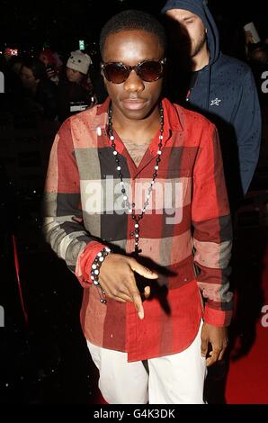 Tinchy Stryder arriving for the MOBO Awards 2011, at the SECC, Glasgow, G3 8YW. Stock Photo