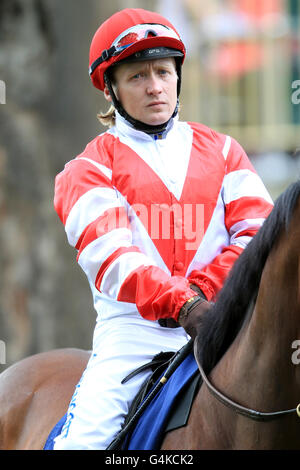 Horse Racing - Ripon Racecourse. Daniel Tudhope, jockey Stock Photo