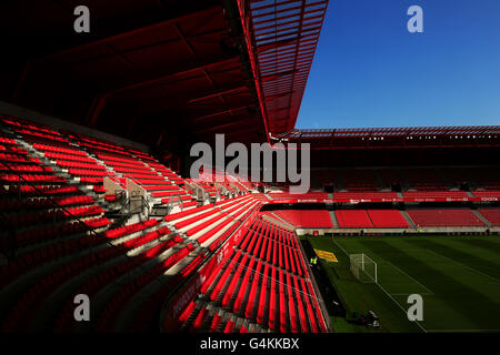 A general view of the Stade du Hainaut, home of Valenciennes Stock Photo