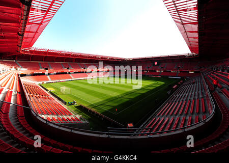 Soccer - French Ligue 1 - Valenciennes v Sochaux - Stade du Hainaut. A general view of the Stade du Hainaut, home of Valenciennes Stock Photo