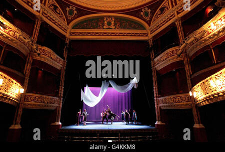 STANDALONE PHOTO: The cast of Ballet Ireland's Scheherazade and 1001 Arabian nights during a dress rehearsal for the show which runs at the Gaiety Theatre from October 25-29. Stock Photo