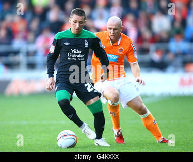 Soccer - npower Football League Championship - Blackpool v Nottingham Forest - Bloomfield Road Stock Photo