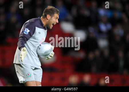 Soccer - Carling Cup - Fourth Round - Blackburn Rovers v Newcastle United - Ewood Park. Mark Bunn, Blackburn Rovers goalkeeper Stock Photo