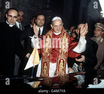 PA NEWS PHOTO JUNE 1963 A LIBRARY FILE OICTURE OF POPE PAUL VI Stock Photo