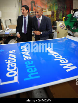 A smiling Ed Miliband, Labour Shadow Secretary of State for Energy ...