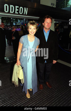 TV presenter Kirsty Young arrives for the World Premiere of 'Rogue Trader' at the Odeon Leicester Square, London. The film tells the dramatic story of Nick Leeson, who managed to lose fifty million pounds in one day and broke Barings Bank. Stock Photo