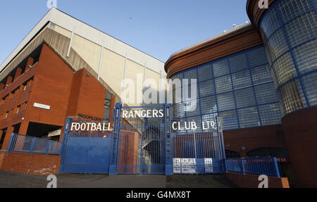 Glasgow stock. A general view of the Ibrox Stadium, in Glasgow, Scotland, ahead of the Glasgow 2014 Commonwealth Games. Stock Photo