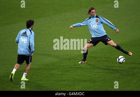 Soccer - International Friendly - England v Spain - Spain Training Session - Wembley Stadium Stock Photo