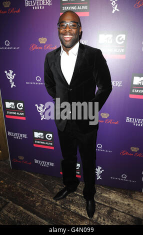 Kojo arriving at the MTV Staying Alive Foundation fundraiser at The Box, Soho, London. Stock Photo
