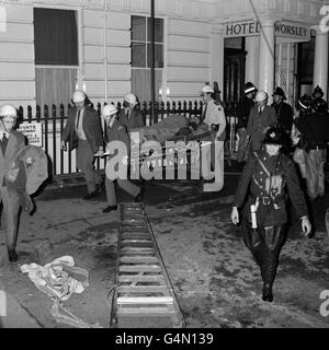 Disasters and Accidents - Worsley Hotel Fire - London Stock Photo - Alamy