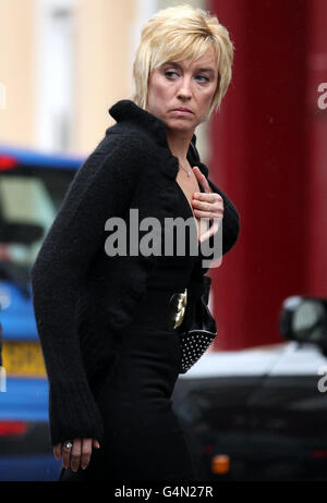 Athlete Liz McColgan at Arbroath Sheriff court where she is to stand trial for allegedly attacking her husband Peter McColgan. Stock Photo