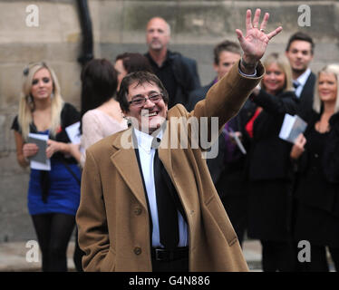 Howard Silverman arrives for the funeral service of Sir Jimmy Savile at the Roman Catholic St Anne's Cathedral in Leeds today. Stock Photo