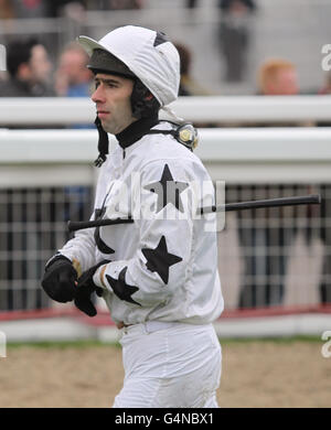 Tom Doyle Racing Jockey Tom Doyle after falling from his horse Mahrajaan in the ...