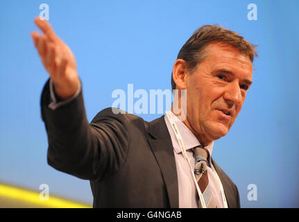 Chairman of Goldman Sachs Asset Management Jim O'Neill speaks at the CBI conference, at the Grosvenor House hotel, in central London. Stock Photo