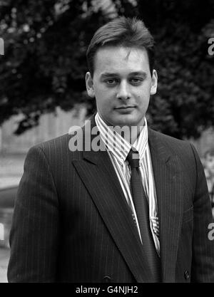 Actor Nigel Pivaro, who plays Terry Duckworth in 'Coronation Street', in Manchester after he was given a suspended six-week prison sentence and fined 275-pounds for driving whilst disqualified and without insurance. Stock Photo