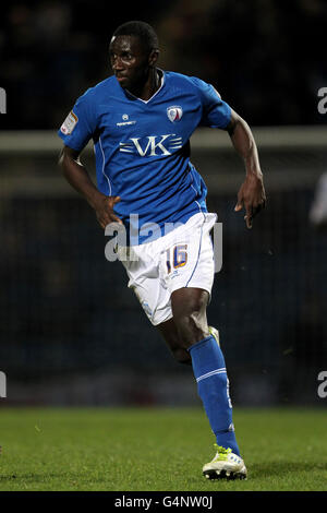 Soccer - Johnstone's Paint Trophy - Northern Section - Chesterfield v Tranmere Rovers - b2net Stadium. Noel Alexandre Mendy, Chesterfield Stock Photo