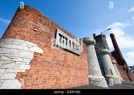 Titanic hotel in a converted 19th-century warehouse, Part of the redevelopment of the historic Stanley Dock complex, Liverpool. Stock Photo