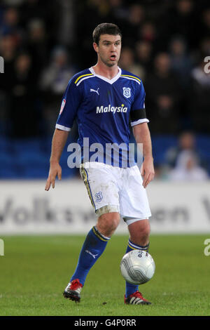 Soccer - Carling Cup - Quarter Final - Cardiff City v Blackburn Rovers - Cardiff City Stadium. Anthony Gerrard, Cardiff City Stock Photo