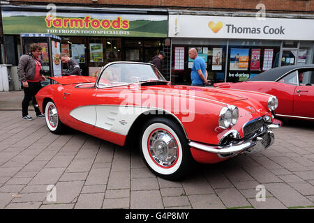 classic cars in loughborough Stock Photo