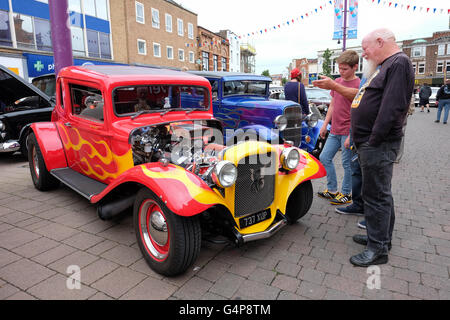 classic cars in loughborough Stock Photo