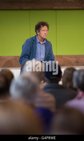 Birmingham, UK. 19th June, 2016.   Monty Don on the Gardeners World Live stage talking to the crowds Credit:  steven roe/Alamy Live News Stock Photo