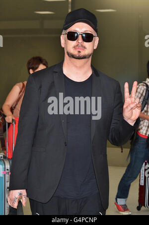 Boy George, June 19, 2016, Tokyo, Japan : Singer, songwriter Boy George of Culture Club arrives at Narita International Airport in Chiba prefecture, Japan, on June 19, 2016. Stock Photo