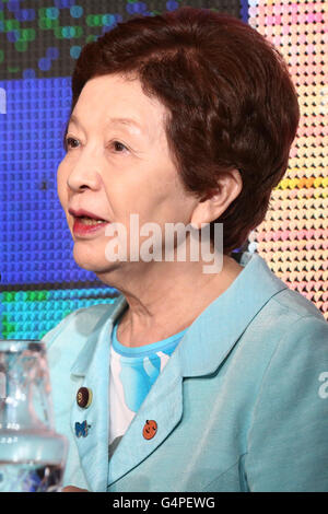Kyoko Nakayama, leader of the Party for Japanese Kokoro, attends a News  Photo - Getty Images