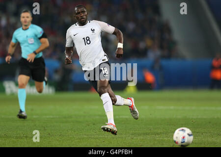 LILLE - FRANCE,  JUNE 2016 :Moussa Sissoko   in action during football match  of Euro 2016  in France between  Switzerland and France at the  Stade Pierre Mauroy  on June 17, 2016 in Lille. Credit:  marco iacobucci/Alamy Live News Stock Photo