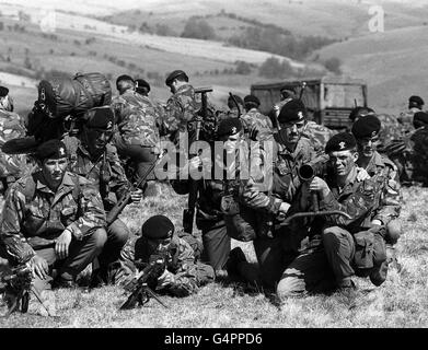 Falklands War - 1st Battalion, Welsh Guards Stock Photo - Alamy