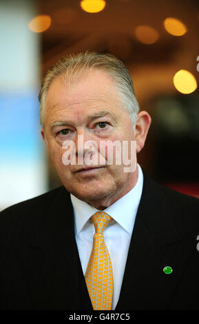 JCB CEO Alan Blake poses for photographs at the World Headquarters in Rocester, Staffordshire. Stock Photo