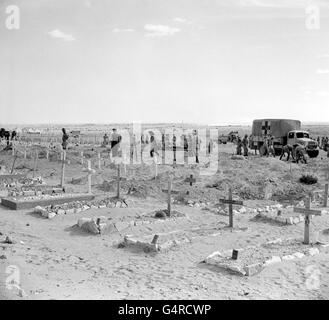 World War Two - British Empire - British Army - Western Desert Campaign - 1942 Stock Photo