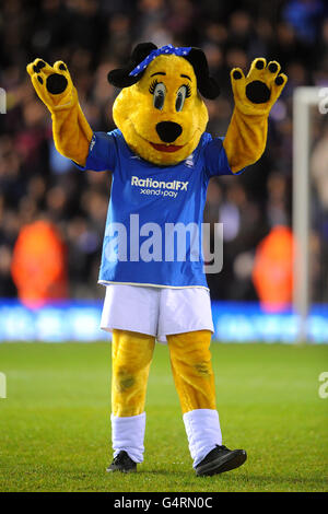 Soccer - npower Football League Championship - Birmingham City v West Ham United - St Andrews Stadium. Birmingham City mascot Belle Brummie Stock Photo