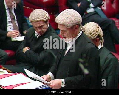 Lords reform/Peers vote results Stock Photo