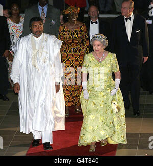 Royalty - Queen Elizabeth II Visit to Ghana Stock Photo