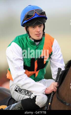 Horse Racing - Southwell Racecourse. Barry McHugh, jockey Stock Photo