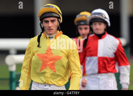 Horse Racing - Southwell Racecourse. Daniel Tudhope, jockey Stock Photo