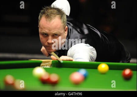 Snooker - The Masters 2012 - Day Three - Alexandra Palace. John Higgins in action during The Masters 2012 at Alexandra Palace, London. Stock Photo