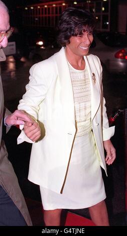 Former women's javelin world record holder, Fatima Whitbread, arriving at the BBC Sports Personality of the Year Awards held at BBC Television studios in London. Stock Photo