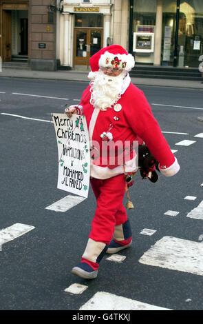 Hamilton's & Santa at court Stock Photo