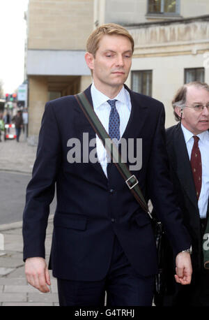 The Honourable James Murray, 41, the son of the landed Earl of Mansfield, outside Oxford Crown Court where his is accused of raping a 16-year-old girl. Stock Photo