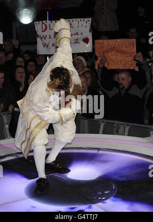 Andrew Stone is evicted from the Celebrity Big Brother House at the Elstree Studios, Borehamwood. PRESS ASSOCIATION Photo. Picture date: Tuesday January 10, 2012. See PA story SHOWBIZ Brother. Photo credit should read: Rebecca Naden/PA Wire Stock Photo