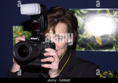 Cherie Blair camera Stock Photo