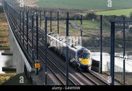 Hitachi Javelin High Speed Train Stock Photo